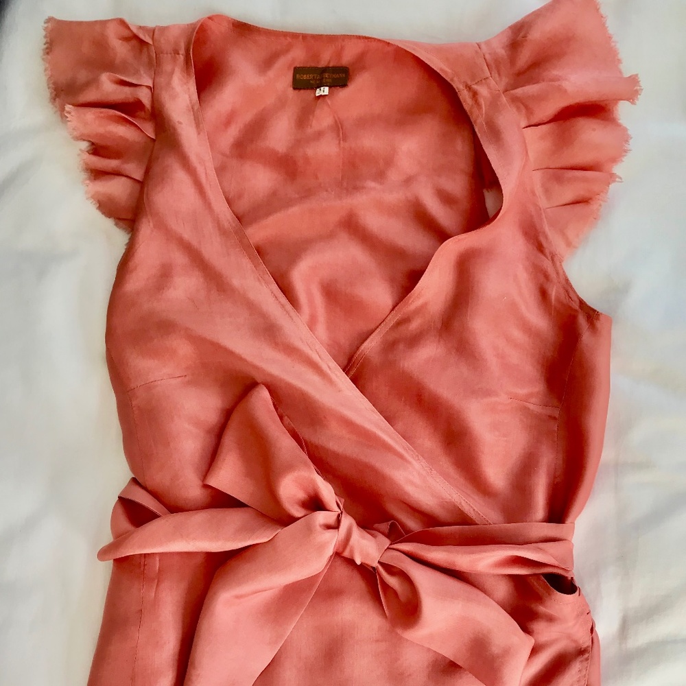 Roberta Freymann Silk Wrap Top